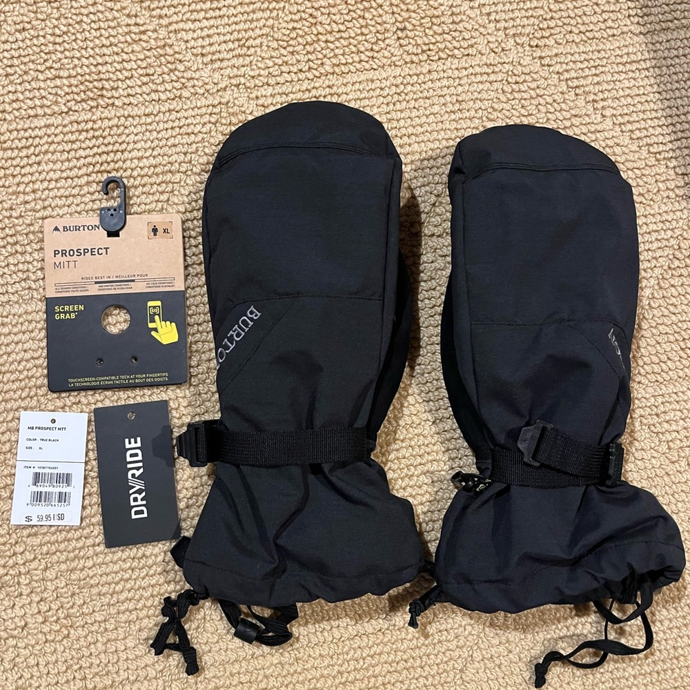 Burton Black Prospect Mittens